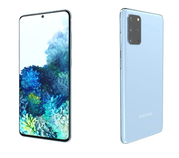 Picture of the Samsung Galaxy S20 Pro from the back and the front